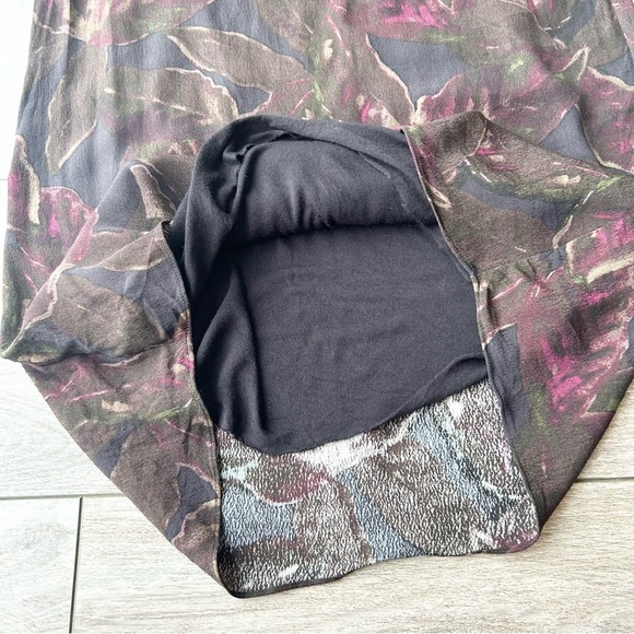 Wilfred Free Aritzia Teigan Boho Short Sleeve Rayon Floral Shift Dress - Picture 8 of 12